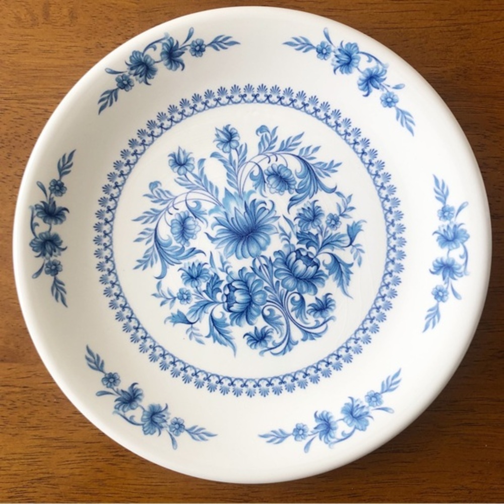 Vintage 80s SADO International Floral 8 1/2” Salad Desert Plate Made in Portugal